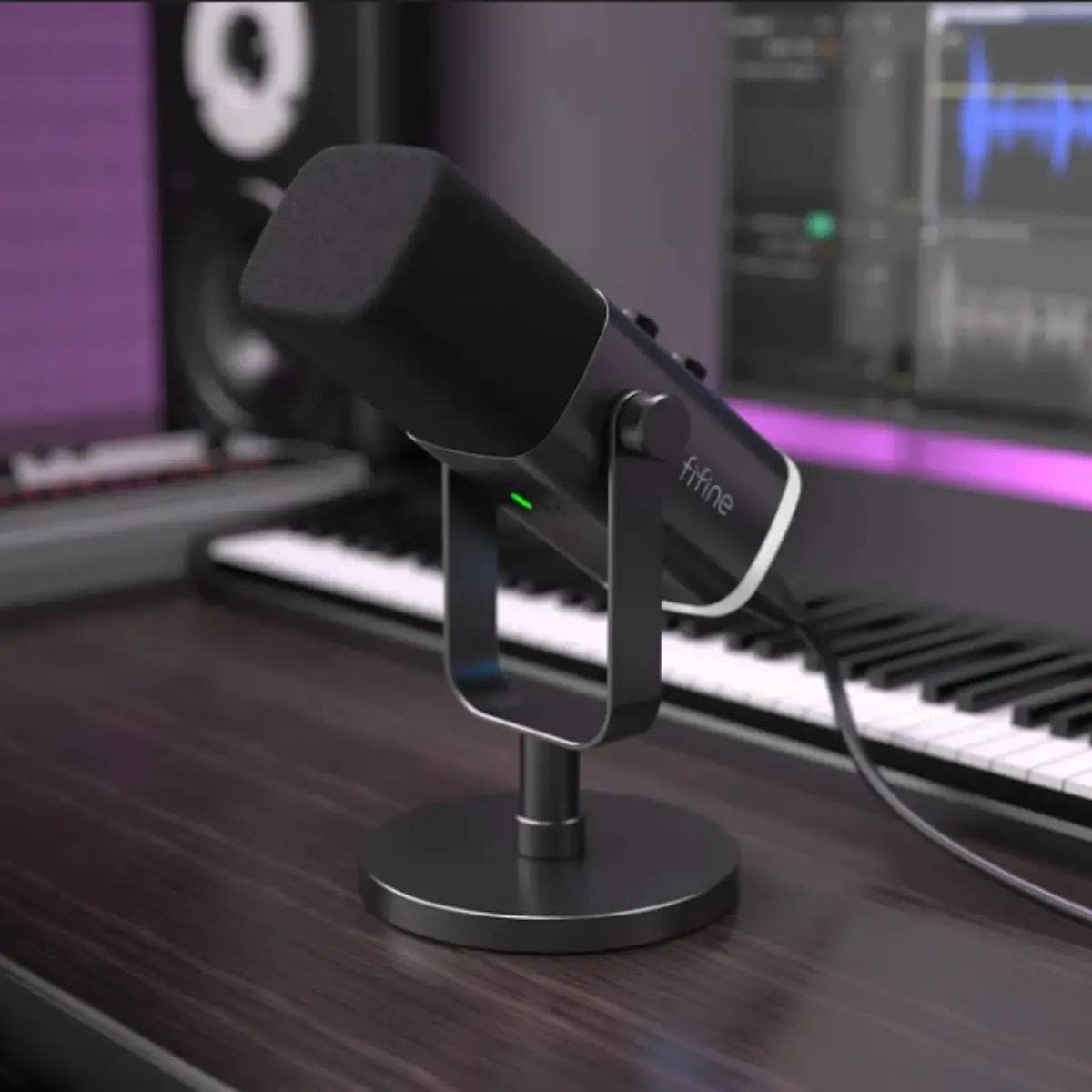 Microfone Fifine Am8 Dinâmico Cardioide Cor Preto - view 3