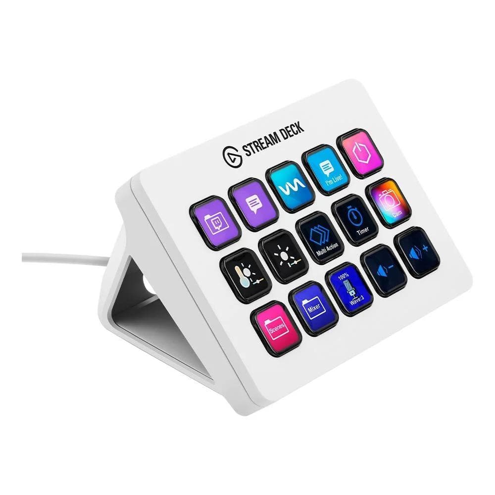 Mesa Controladora Streaming Elgato Stream Deck MK.2 15 teclas LCD USB Branco - view 1