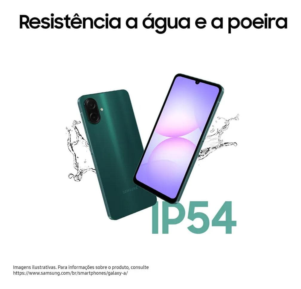 Celular Samsung Galaxy A07 256gb, 8gb, Câmera 50mp, Tela 6.7 , Proteção Ip54, Processador 6nm - Preto - view 4