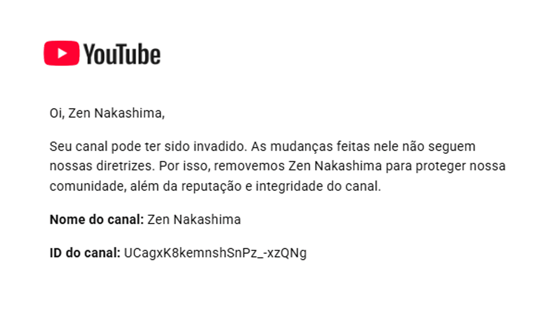 Capa de URGENTE! MEU CANAL DO YOUTUBE FOI REMOVIDO!