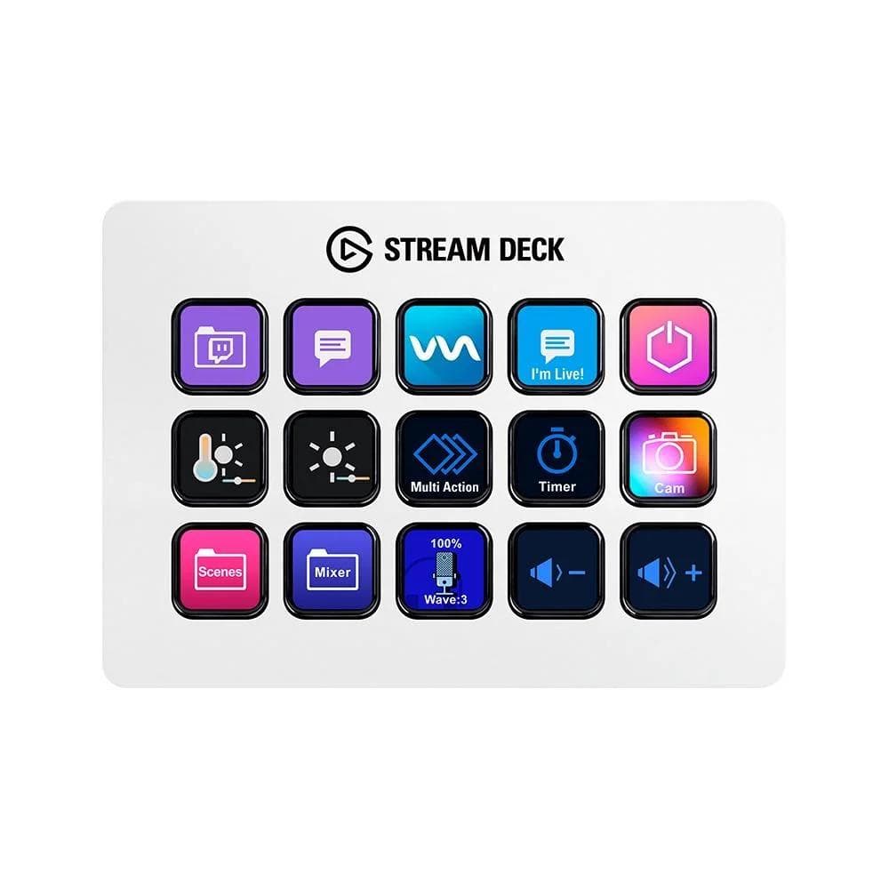 Mesa Controladora Streaming Elgato Stream Deck MK.2 15 teclas LCD USB Branco - view 3